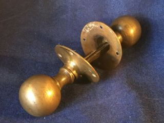 Vintage Antique Bronze Door Knob set 4