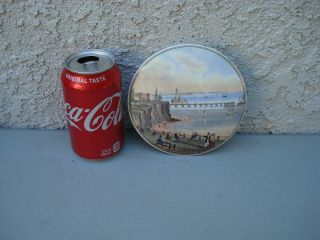 Antique,  very Large,  rated Scarce,  Pegwell Bay,  Ramsgate,  KENT Prattware pot lid 5