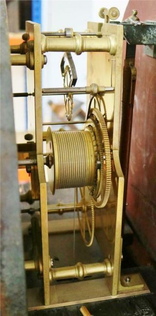 Rare Antique English Flame Mahogany Precision Regulator Longcase Clock 10