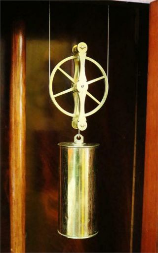 Rare Antique English Flame Mahogany Precision Regulator Longcase Clock 8