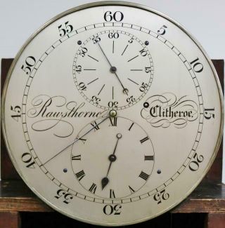 Rare Antique English Flame Mahogany Precision Regulator Longcase Clock 9