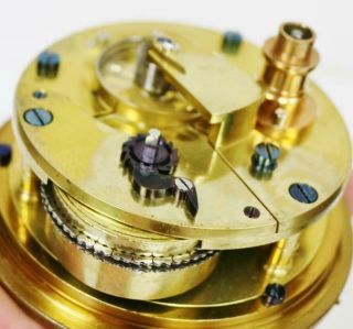 Rare Antique 2 Day German Single Fusee Marine Chronometer Mahogany Box 11