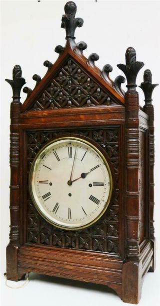 Antique English London Cathedral Triple Fusee Musical 8/4 Bell Bracket Clock 6