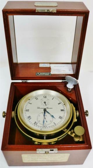 Antique 2 Day English Thomas Mercer Single Fusee Marine Chronometer No 25236