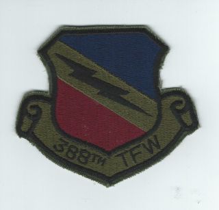 70s - 80s 388th Tac Fighter Wing Subdued Patch