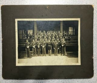 Vintage Cabinet Photo U.  S.  Infantry Regiment In Dress Uniforms