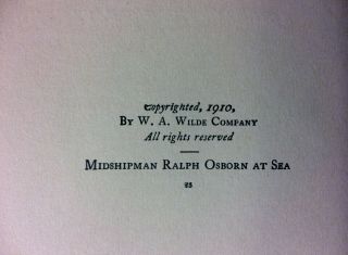 1910 Book Midshipman Ralph Osbourn At Sea U.  S.  Navy Filipino Insurrection 4