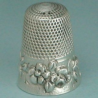 Unusual Antique Sterling Silver Thimble English Circa 1870s