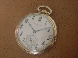 Vintage Hamilton Pocket Watch.  Cal.  912.  17 Jewels