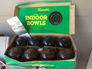 Henselite Indoor Bowls Vintage Game Made In Australia Rules Booklet Set Of 8