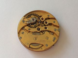 ULYSSE NARDIN LOCLE GENEVE Swan Regulator Pocket Watch Movement Cond.  Runs 5