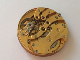 ULYSSE NARDIN LOCLE GENEVE Swan Regulator Pocket Watch Movement Cond.  Runs 7