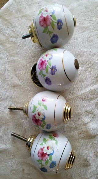 Vintage Porcelain Bed Knobs