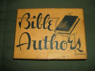 Bible Authors Card Game Antique