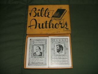 BIBLE AUTHORS CARD GAME ANTIQUE 2