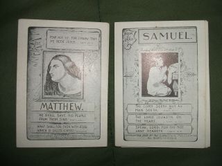 BIBLE AUTHORS CARD GAME ANTIQUE 5