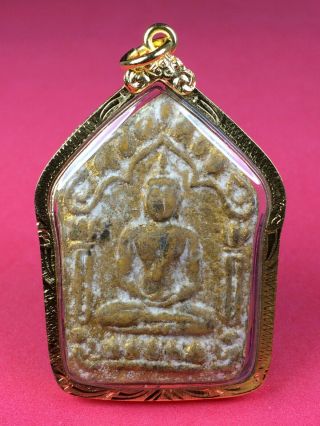 Old Thai Buddha Amulet Phra Khunpaen Lp Tim Pendant