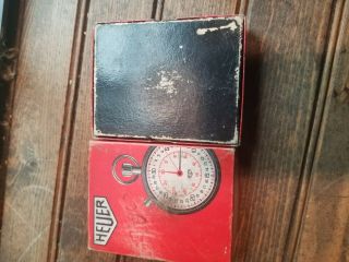 Vintage Pair/Heuer Pocket Stop Watch Switzerland Race Timed Laps Indy Nascar 3