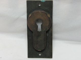 Antique Vintage Victorian Brass Pocket Door Pull Key Hole 4