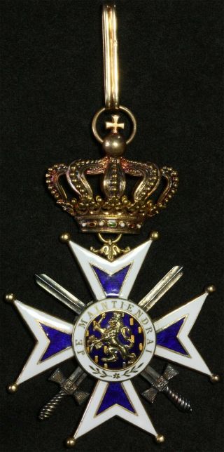 Netherlands Orange - Nassau Swords Gold 3gr Order Orde Medaille Orden Ordine Ordem