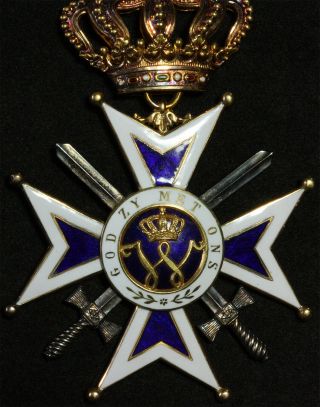 Netherlands Orange - Nassau swords gold 3gr Order Orde Medaille Orden Ordine Ordem 4