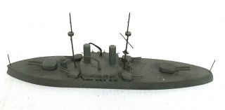 Vintage Russian Battleship Imperator Pavel I Wood Recognition Model