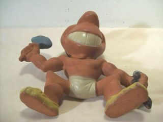 1940 ' s CHIEF WAHOO CLEVELAND INDIANS MASCOT RUBBER SQUEAKY CHARACTER DOLL REMPEL 7