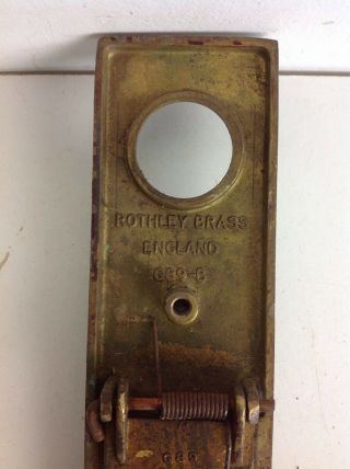 Vintage Cast Brass Door Knocker Letterbox Old Reclaimed Furniture Rothley 5