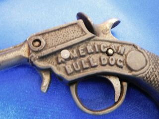 1920 ' s KENTON BULL DOG CAST IRON CAP GUN TOY NOISE MAKER STARTER PISTOL BLANK 3