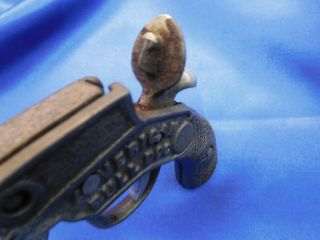 1920 ' s KENTON BULL DOG CAST IRON CAP GUN TOY NOISE MAKER STARTER PISTOL BLANK 8
