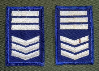 Cap Civil Air Patrol Cadet Master Sergeant Rank 1960 - 1978 Set Of 2 (b52)