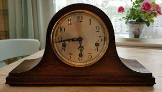 Antique Napoleon Hat Winchester Chime Mantle Clock,  Chimes On Quarter Of The Hou