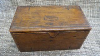 Antique Wooden Singer Sewing Machine Oak Puzzle Box