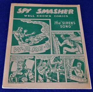 Spy Smasher Well Known Comics,  1944,  Samuel Lowe,  Give - A - Way