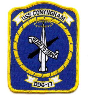 Ddg - 17 Uss Conyngham Patch Ready To Serve