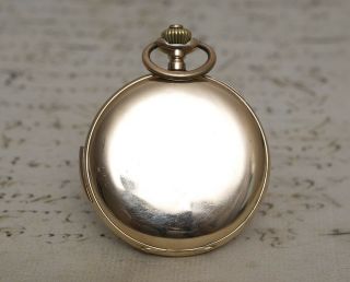 REPEATER 14K Gold Antique REPEATING Hunter Pocket Watch by Magnenat - Lecoultre 5