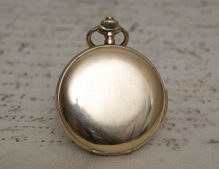 REPEATER 14K Gold Antique REPEATING Hunter Pocket Watch by Magnenat - Lecoultre 6