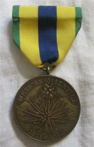 Wwi U.  S.  Army Mexican Service Medal - Numbered