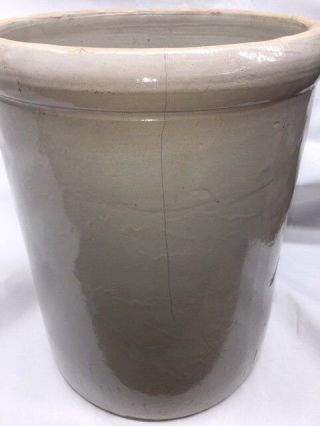 ANTIQUE 12 GALLON BLUE CROWN - STONEWARE CROCK - ROBINSON RANSBOTTOM POTTERY 6