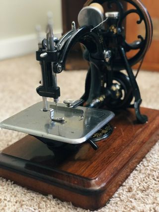 Antique 1877 Hand Crank Willcox Gibbs sewing machine.  Pristine 4