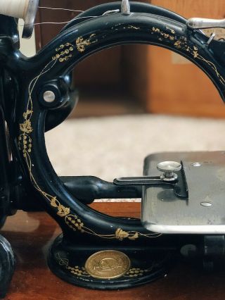Antique 1877 Hand Crank Willcox Gibbs sewing machine.  Pristine 6