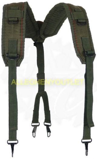 Us Military Alice Padded Y Suspenders Pistol Belt Load Carrier Pack Equipment Ln