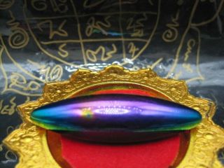 Big Capsule Leklai 7 Color Rainbow Magnetic Powerful Lucky Thai Amulet Somphon 9