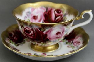 Royal Albert TEACUP & SAUCER - SUMMER BOUNTY SERIES/RUBY M430 2