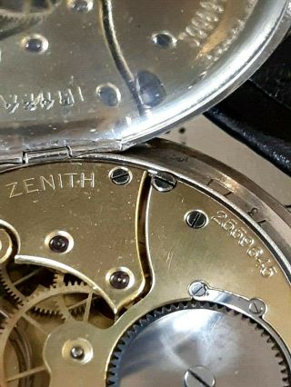 ZENITH SILVER CASE AND DIAL MARRIAGE WATCH 11