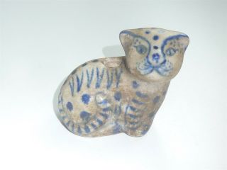 Antique Blue/white Cat Insence Burner ? / Oil Lamp ? - Ming Dynasty?