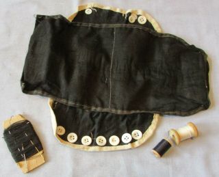Antique Man ' s Handmade Traveling Sewing Kit. 2