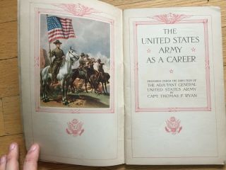 1913 US Army recruitment brochure / booklet 3