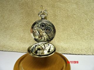 HAMILTON 12s POCKET WATCH,  23 JEWEL,  MODEL 1,  GRADE 920,  MOTOR BARREL,  GOLD CASE 8