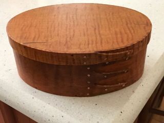 Tiger Maple Shaker Oval Box Size 3
